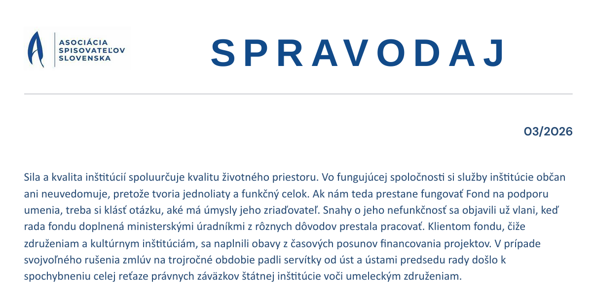 asociacia spisovatelov